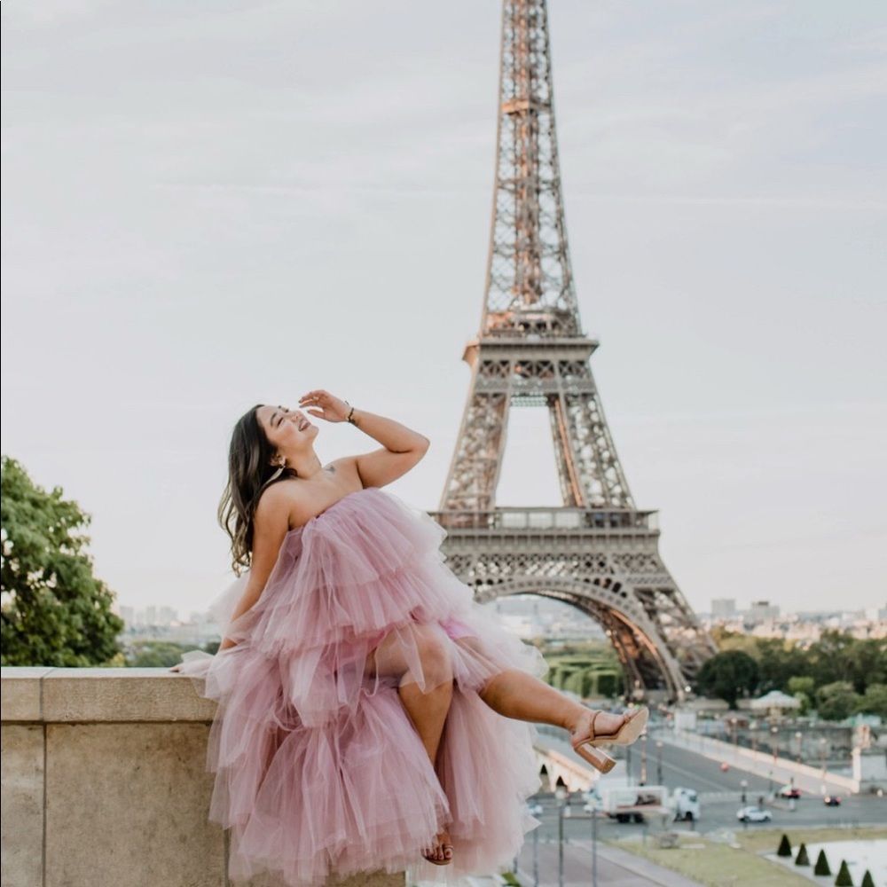 custom-made couture tulle gown